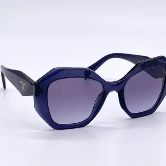 NEW PRADA PR16WS 08Q08I WOMEN’S SUNGLASSES PRADA SPR 16W BLUE EYEWEAR PR 16WS - Picture 7 of 12